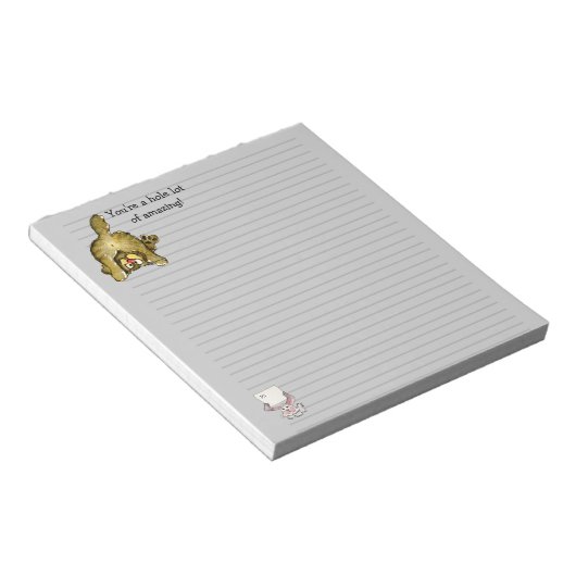 Bloc-notes pour chat de carton mignon (Incliné)