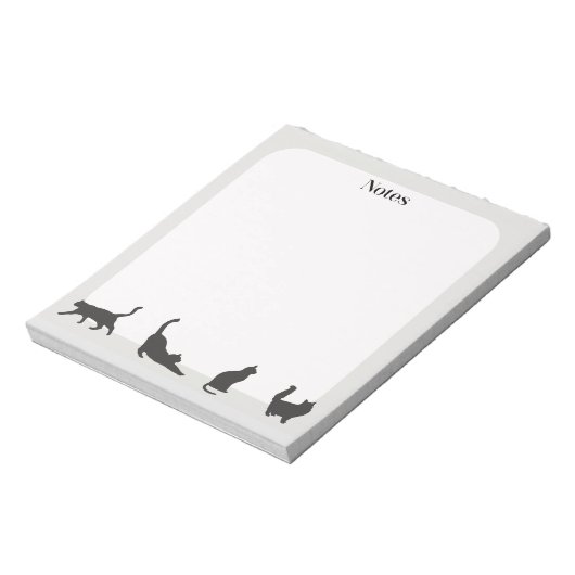 Bloc-notes pour chat gris (Tourné)