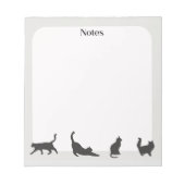 Bloc-notes pour chat gris (Devant)