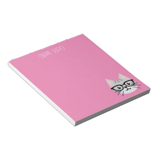 Bloc-notes pour chat Nerdy Grey (Incliné)