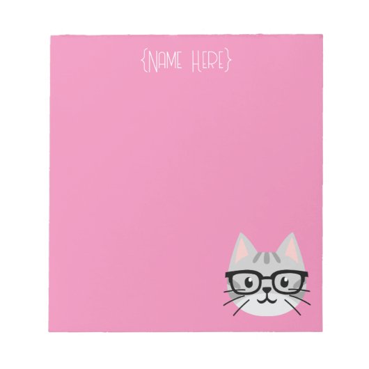Bloc-notes pour chat Nerdy Grey (Devant)
