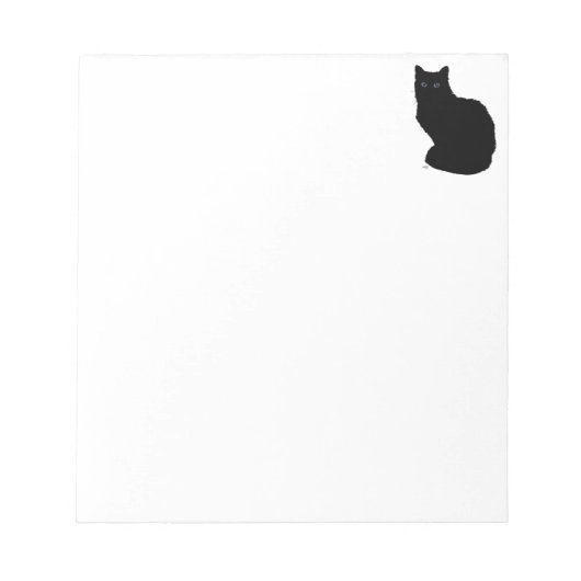 Bloc-notes pour chat noir (Devant)