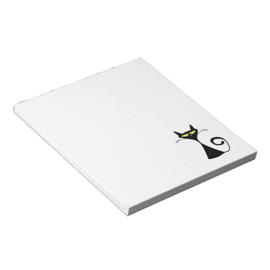 Bloc-notes pour chat noir (Incliné)