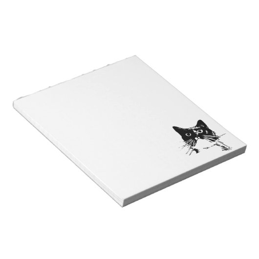 Bloc-notes pour chat noir (Incliné)