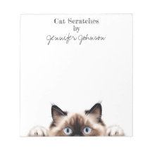 Bloc-notes pour chat Ragdoll drôle