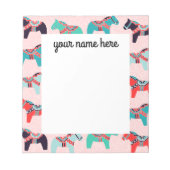 Bloc-notes pour chevaux Dala personnalisés (Devant)