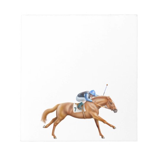 Bloc-notes pour chevaux de course pur-sang (Devant)