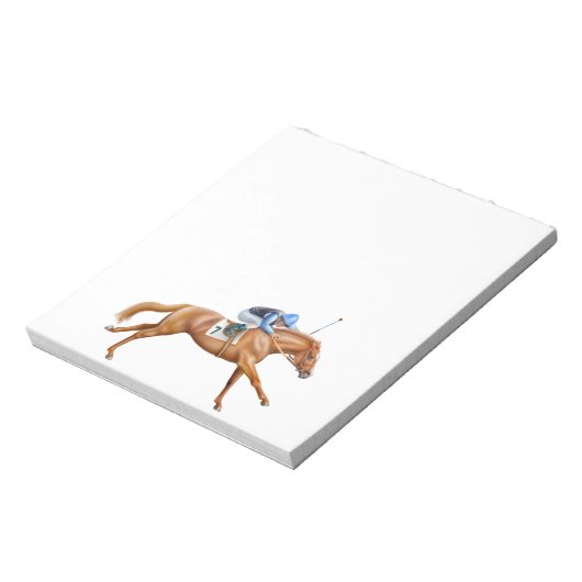 Bloc-notes pour chevaux de course Thoroughbred (Tourné)