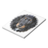 Bloc-notes pour chien chiot Daschund (Tourné)