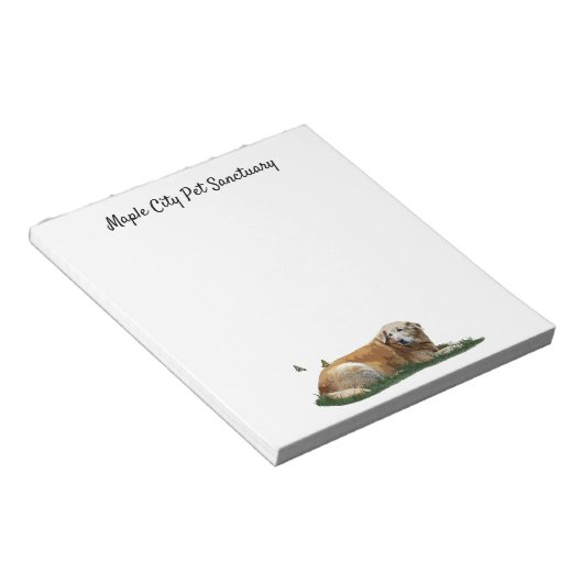 Bloc-notes pour chiens de races mixtes du Labrador (Incliné)