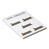 Bloc-notes pour chiens Skateboard Dachshund (Incliné)