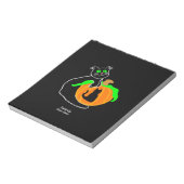 Bloc-notes pour Citrouille de chat noir (14 cm x 1 (Tourné)
