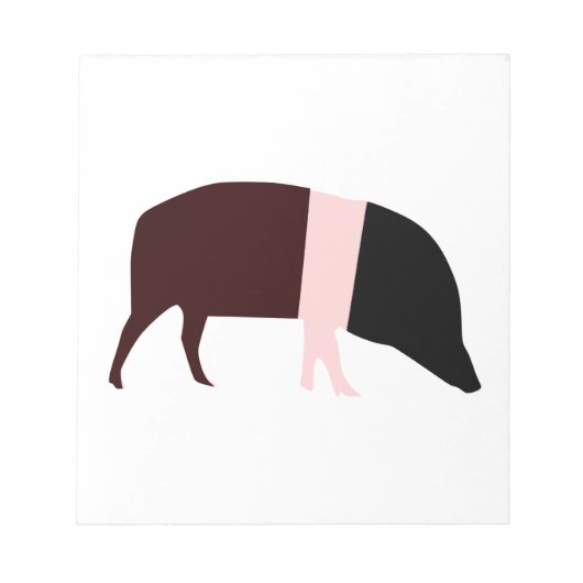 Bloc-notes pour cochon de selle (Devant)
