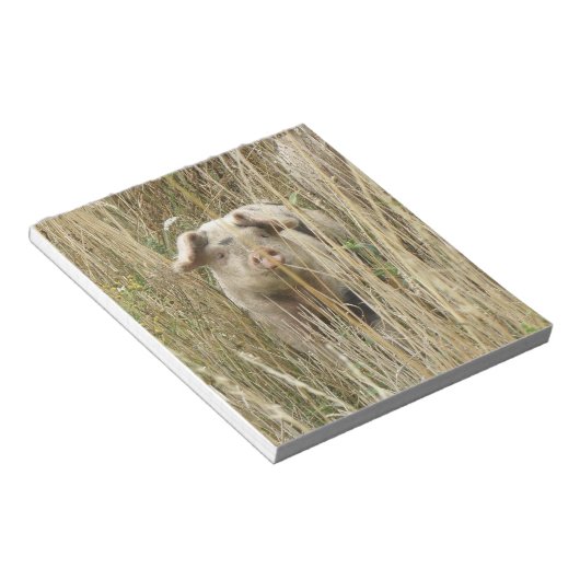 Bloc-notes pour cochon mignon (Incliné)