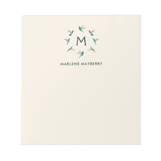 Bloc-notes pour colibri personnalisé (Devant)