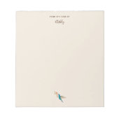 Bloc-notes pour colibris de couleur violette perso (Devant)