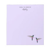 Bloc-notes pour colibris personnalisé (Devant)