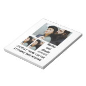 Bloc-notes pour Collage de photos mariage Merci pe (Tourné)