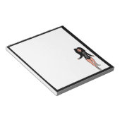 Bloc-notes pour danseur Noir / Argent B (Incliné)