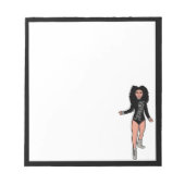 Bloc-notes pour danseur Noir / Argent B (Devant)