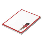 Bloc-notes pour danseur Rouge / Argent A (Tourné)