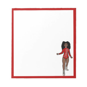 Bloc-notes pour danseur Rouge / Argent A