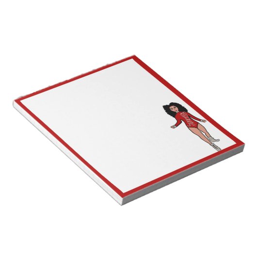 Bloc-notes pour danseur Rouge / Argent B (Incliné)