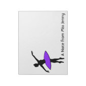 Bloc-notes pour danseuse de ballet Ballerina perso (Tourné)