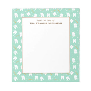 Bloc-notes pour dentiste