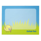 Bloc-notes pour dessin animé d'oiseau jaune (Devant)