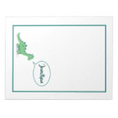 Bloc-notes pour enfants dinosaures verts personnal (Devant)