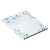 Bloc-notes pour enseignant à l'aquarelle pure (Incliné)