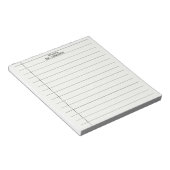 Bloc-notes pour enseignant à lignes simples (Incliné)