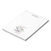 Bloc-notes pour enseignant aux crayons de couleur (Tourné)