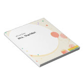 Bloc-notes pour enseignant Ballons & Lignes Joyeux (Incliné)