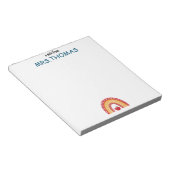 Bloc-notes pour enseignant – Un mot de Rainbow Des (Incliné)