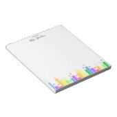 Bloc-notes pour enseignante de maternelle multicol (Incliné)