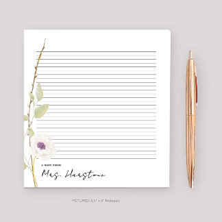 Bloc-notes pour enseignants de l'aquarelle