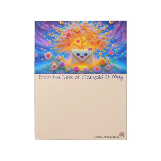 Bloc-notes pour enveloppe de courrier heureux (Tourné)