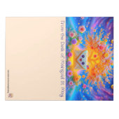 Bloc-notes pour enveloppe de courrier heureux (Devant)