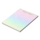 Bloc-notes pour fille de Parties scintillant arc-e (Tourné)