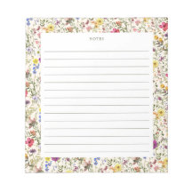 Bloc-notes pour Fleur sauvage d'aquarelle