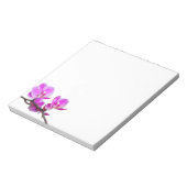 Bloc-notes pour fleurs d'orchidées roses (Tourné)