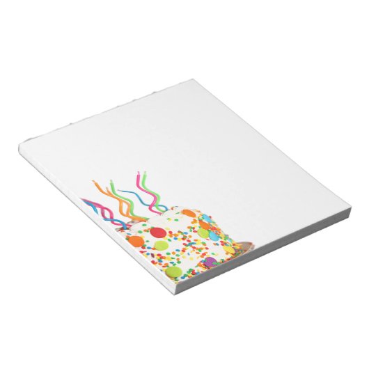 Bloc-notes pour gâteaux d'anniversaire (Incliné)