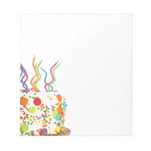 Bloc-notes pour gâteaux d'anniversaire