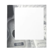 Bloc-notes pour guitares et partitions (Devant)