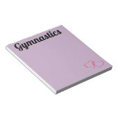 Bloc-notes pour gymnastique violette (Incliné)