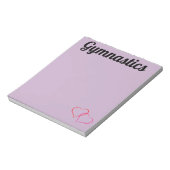 Bloc-notes pour gymnastique violette (Tourné)