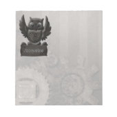 Bloc-notes pour hibou vapeur (Devant)