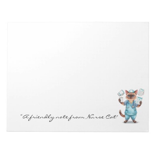 Bloc-notes pour infirmière avec un mignon café pou (Devant)